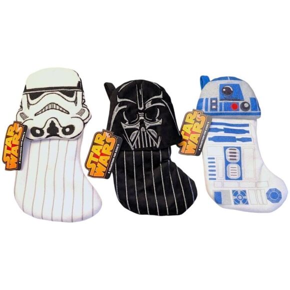 Star Wars Other - Star‎ Wars Mini Holiday Stockings Darth Vader R2D2 Storm Trooper New Kohl's Xmas